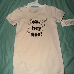 Cat & Jack Cream Ghost Graphic Onesie
